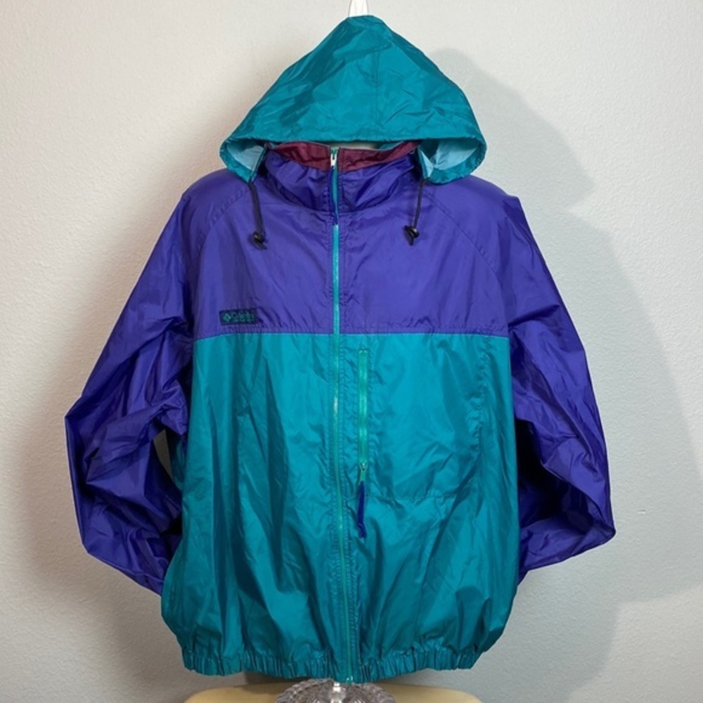 Vintage Columbia Windbreaker Colorblock‎